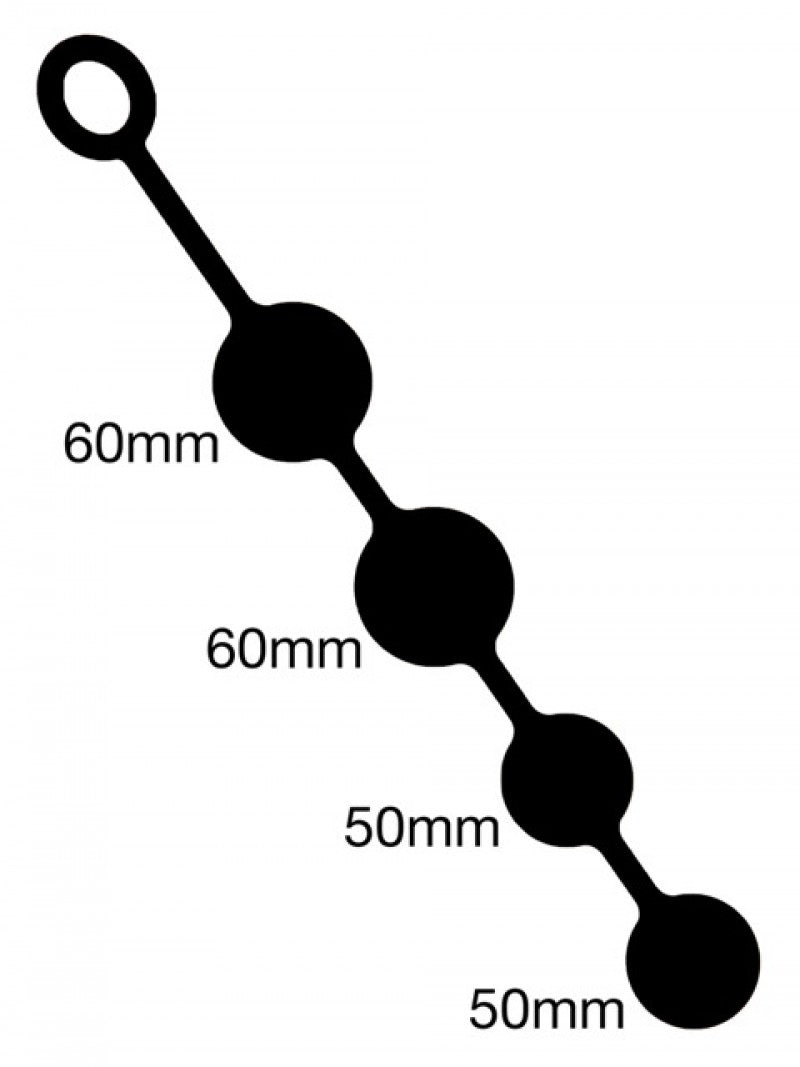 Boules anales Silicone Xl Duo 35 x 6 cm