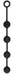 Boules Chapballs Medium 35 x 3.8cm Noires