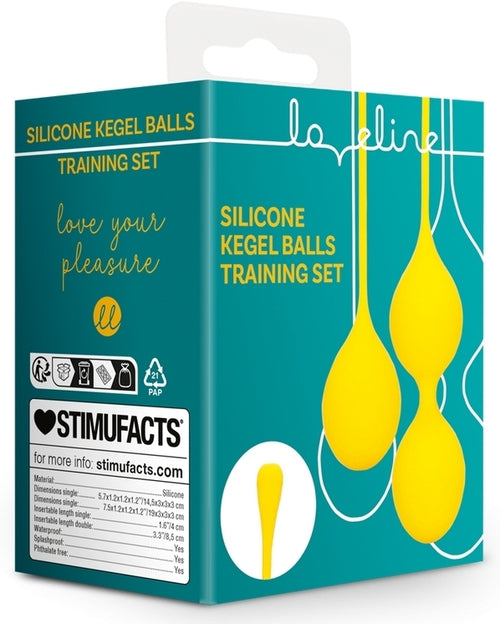 Boules de Kegel en silicone Balls Training Jaunes