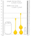 Boules de Kegel en silicone Balls Training Jaunes