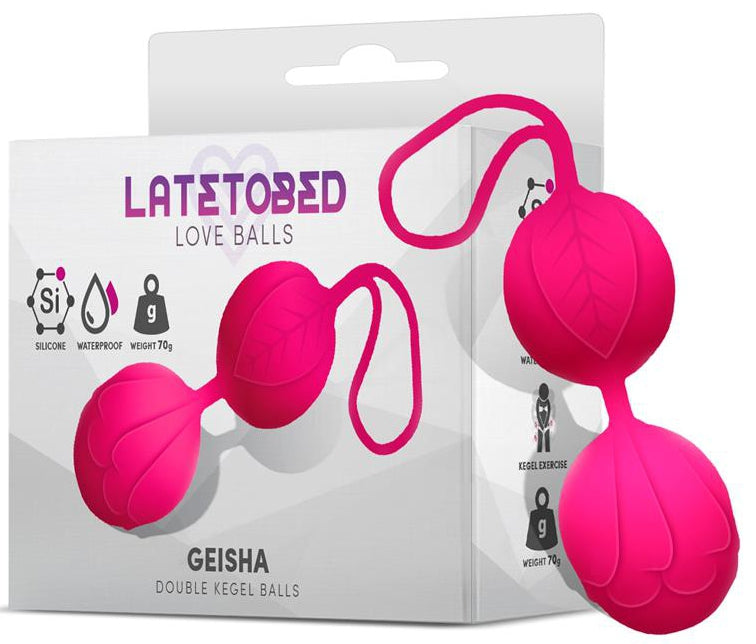 Boules Geisha 9 x 3.5cm - Poids 70gr Rose