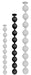 Boules Nocty M 55 x 4.5 cm Noires
