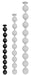 Boules Nocty S 45 x 3.6 cm Noires