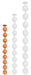 Boules Nocty S 45 x 3.6 cm Orange