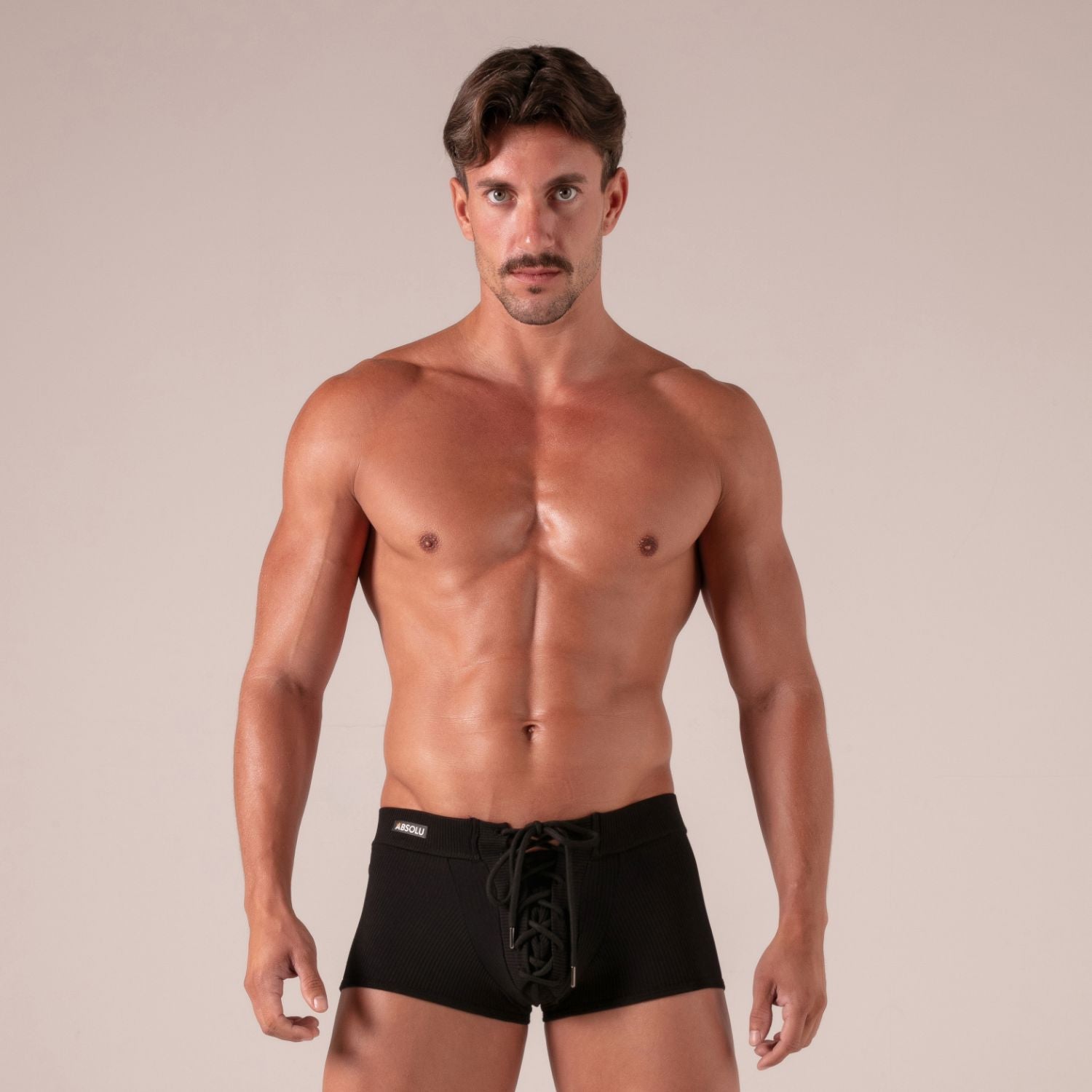 Boxer avec lacets Laced Noir