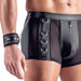 Boxer Bottomless avec Menottes Arescio Noir