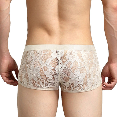 Boxer dentelle Tauwell Beige