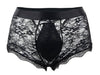 Boxer ouvert en dentelle Lacien Noire