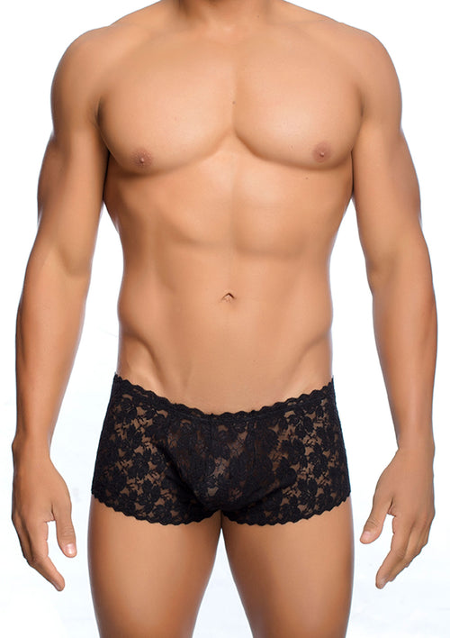 Boxer sexy Dentelle LACE MoB Noir