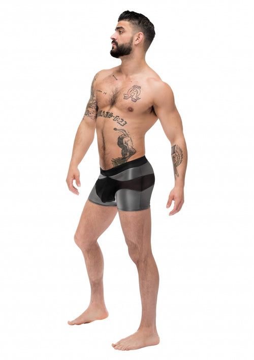 Boxer sexy IRON CLAD Noir-Argenté