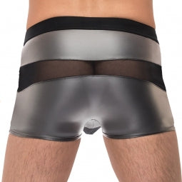 Boxer sexy IRON CLAD Noir-Argenté