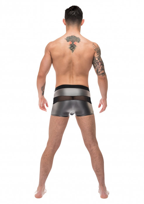 Boxer sexy IRON CLAD Noir-Argenté