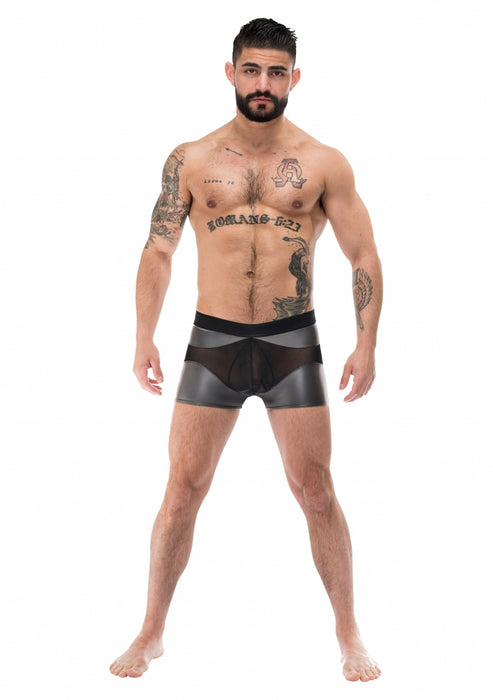 Boxer sexy IRON CLAD Noir-Argenté
