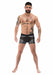 Boxer sexy IRON CLAD Noir-Argenté
