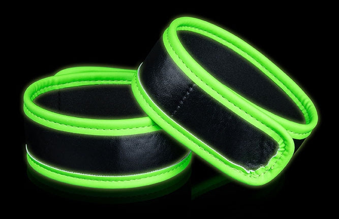 Brassards phosphorescents Glow Biceps Noirs