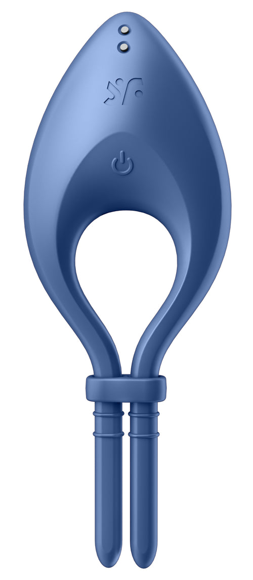 Cockring vibrant connecté Bullseye Satisfyer Bleu