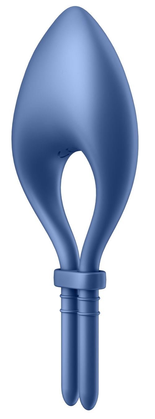 Cockring vibrant connecté Bullseye Satisfyer Bleu
