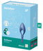 Cockring vibrant connecté Bullseye Satisfyer Bleu