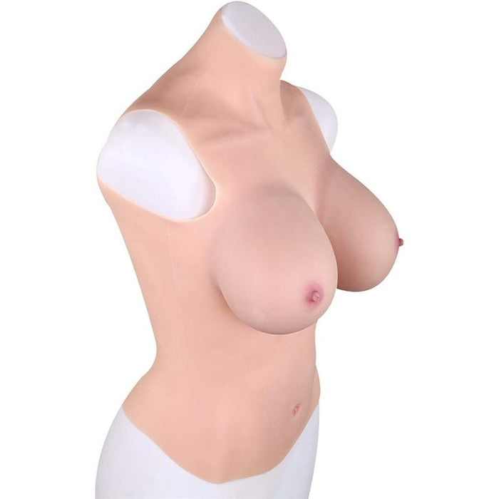 Buste Entier Seins réalistes Coton - Col haut - Bonnet C