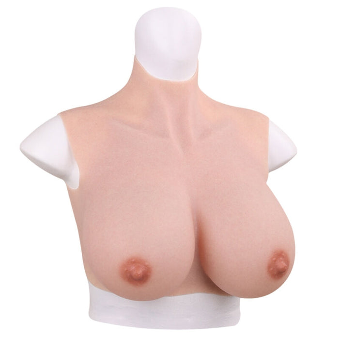 Buste Seins réalistes Silicone Col haut Bonnet B