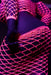 Bustier et Robe Filet Épaules dénudées Rose Fluo