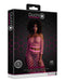 Bustier et Robe Filet Épaules dénudées Rose Fluo