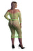 Bustier et Robe Filet Épaules dénudées Vert Fluo