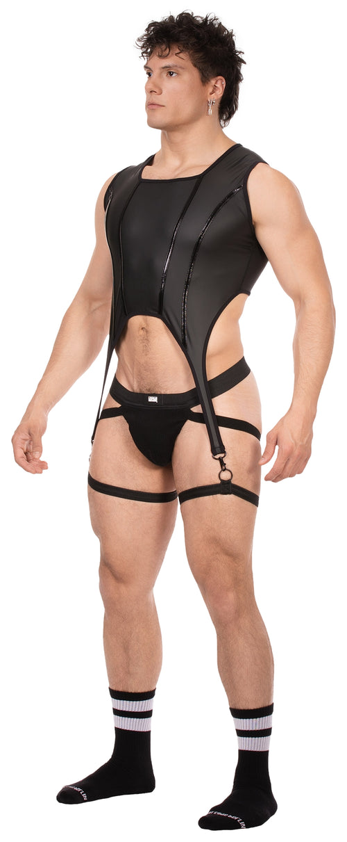 Bustier Porte-Jarretelles Milos Noir