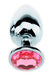 Plug Bijou Strass Rose - SMALL 6.5 x 2.7cm