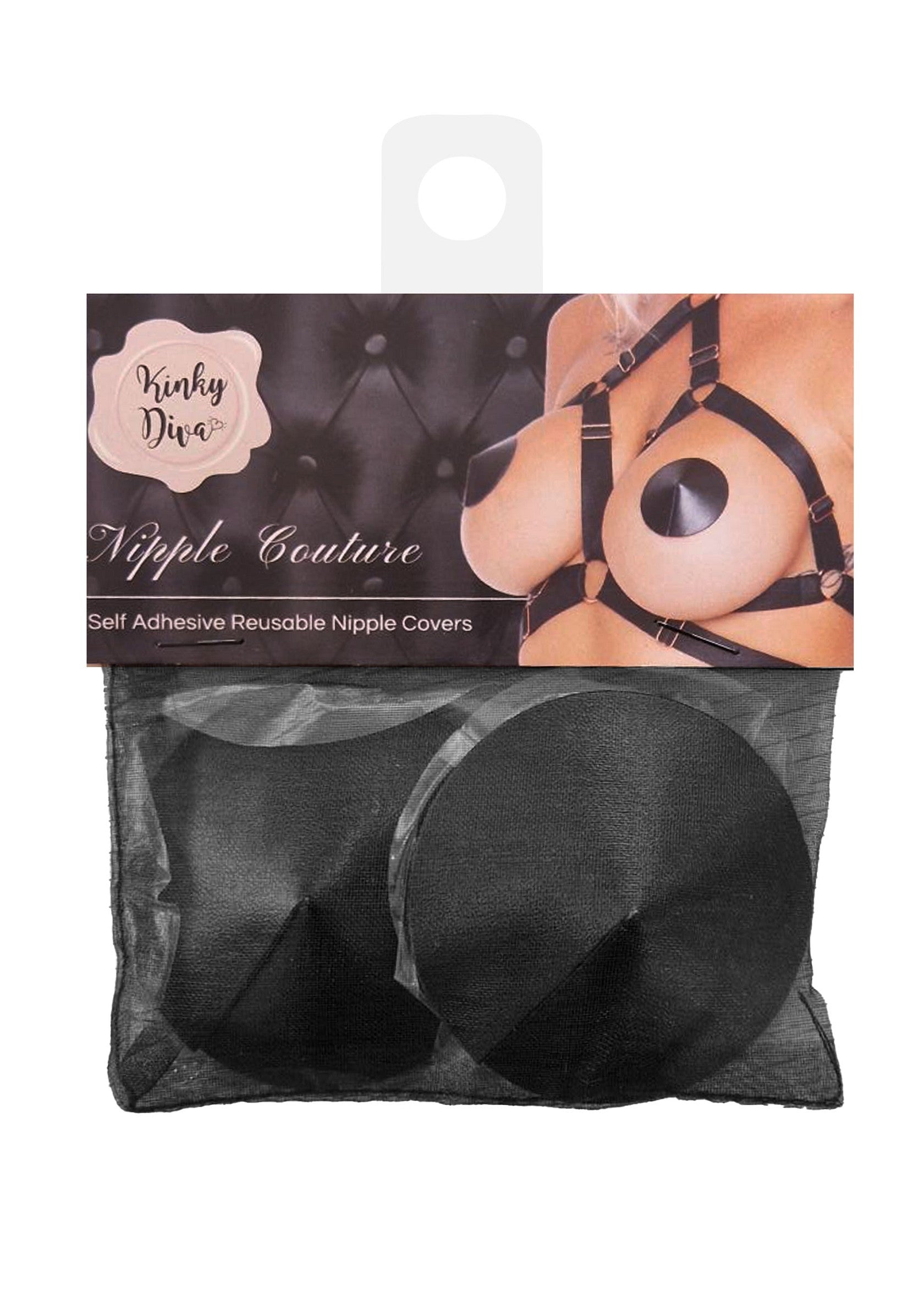 Cache-Tétons Satin Nipple Couture Noir