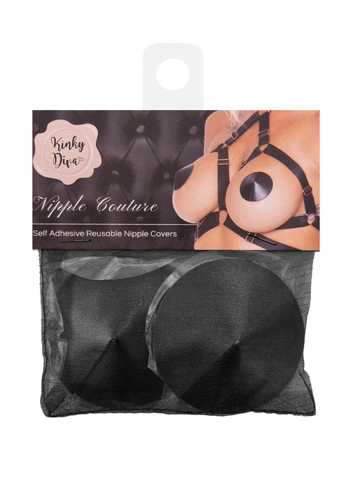 Cache-Tétons Satin Nipple Couture Noir