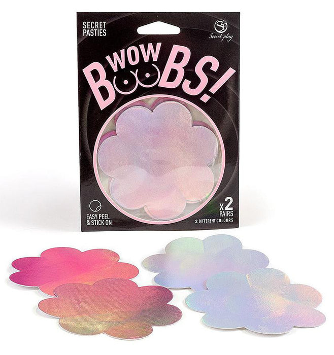 Cache-tétons Wow boobs flower