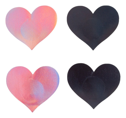 Cache-Tétons Wow boobs heart Bicolores
