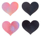 Cache-Tétons Wow boobs heart Bicolores