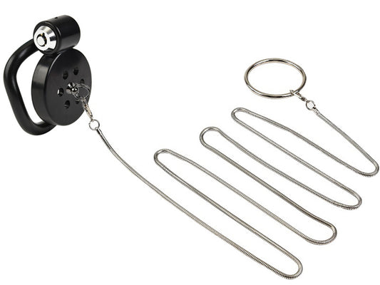 Cage avec laisse Leashidy 2.5 x 3.8 cm Noire