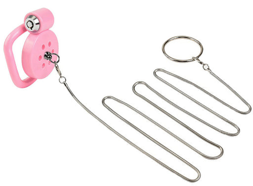 Cage avec laisse Leashidy 2.5 x 3.8 cm Rose