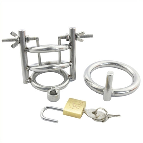 Cage de chasteté avec Écarteur d'urètre - Diamètre 3cm
