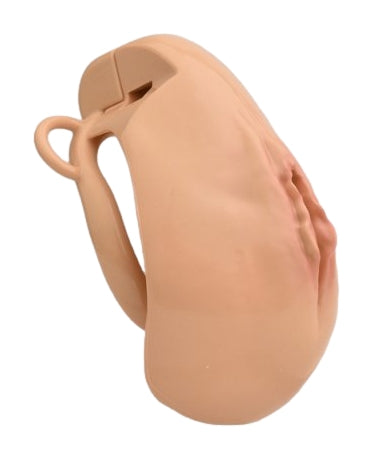 Cage de Chasteté avec Harnais Sislab 5.5 x 3.5cm Beige