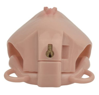 Cage de Chasteté avec Harnais Sislab 5.5 x 3.5cm Marron