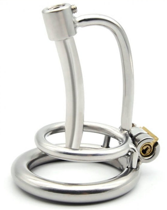 Cage de chasteté avec Tige Urètre 5cm - Diamètre 8mm