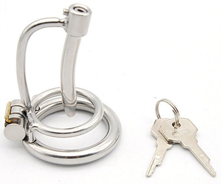 Cage de chasteté avec Tige Urètre 5cm - Diamètre 8mm