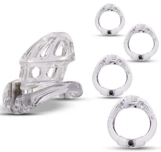 Cage de chasteté Beam 6 x 3cm Transparente