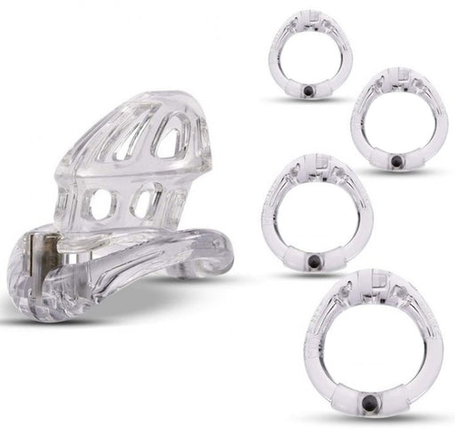 Cage de chasteté Beam 6 x 3cm Transparente