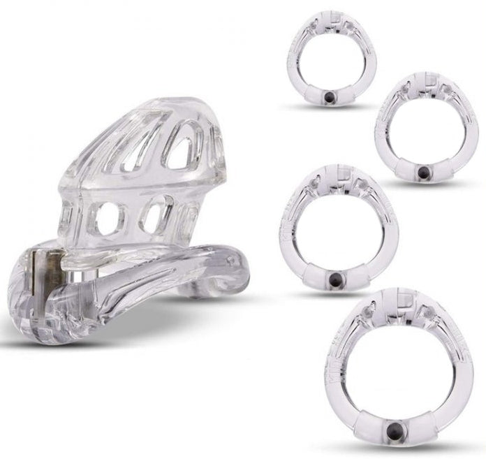 Cage de chasteté Beam 6 x 3cm Transparente