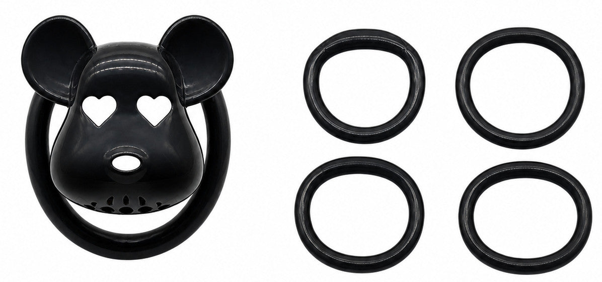 Cage de chasteté Bear Lock 5 x 3.1 cm Noire