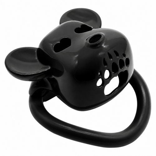 Cage de chasteté Bear Lock 5 x 3.1 cm Noire