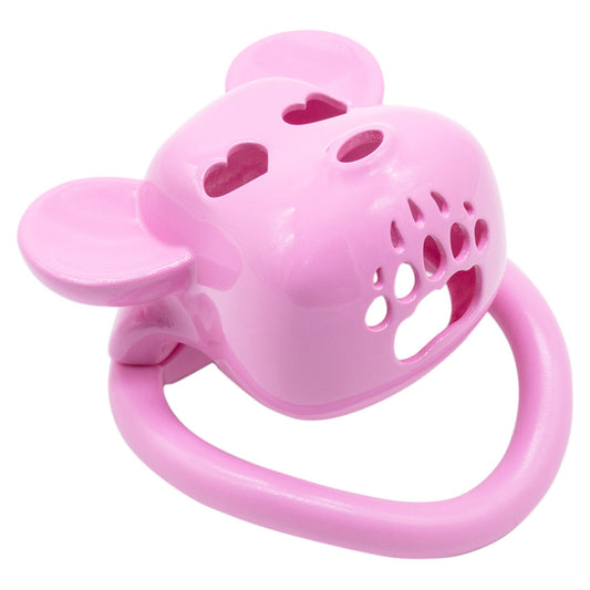 Cage de chasteté Bear Lock 5 x 3.1 cm Rose