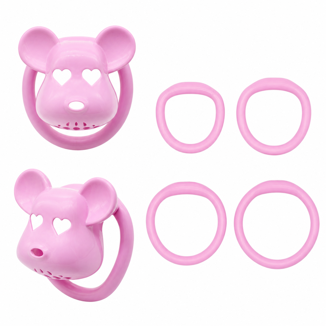 Cage de chasteté Bear Lock 5 x 3.1 cm Rose