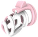 Cage de chasteté Cock Cuff 7.5 x 3 cm Rose-Blanc