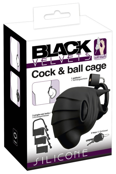 Cage de chasteté Cock Velvet 10 x 5.4cm